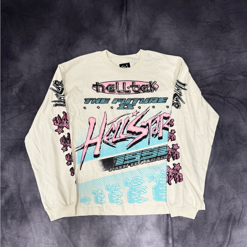 Authentic Hellstar Long Sleeve T Shirt with NFC tag